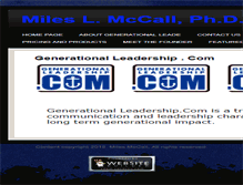 Tablet Screenshot of milesmccall.com